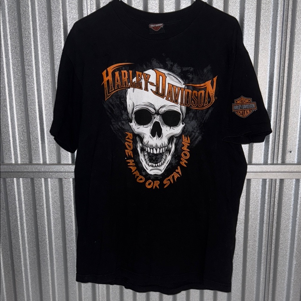 Harley-Davidson Black Graphic T-Shirt for Men